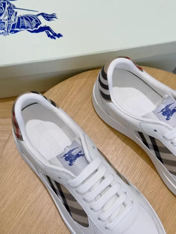 Burberry Leather and Check Terrace Sneakers​ - RBB05
