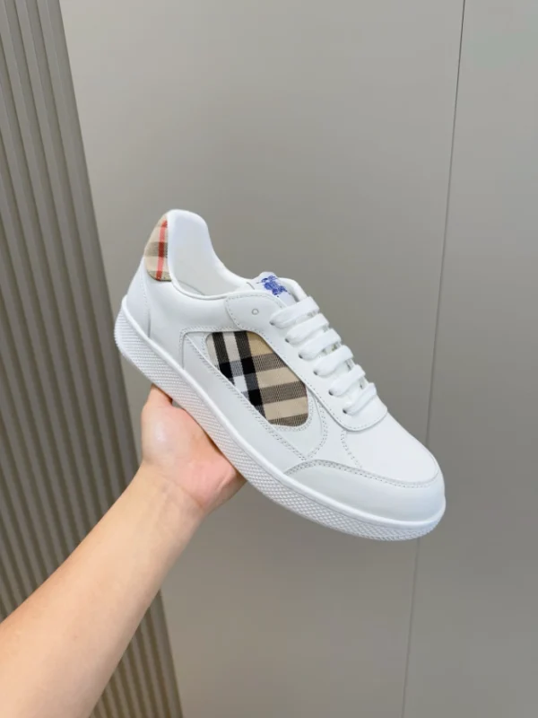 Burberry Leather and Check Terrace Sneakers​ - RBB05