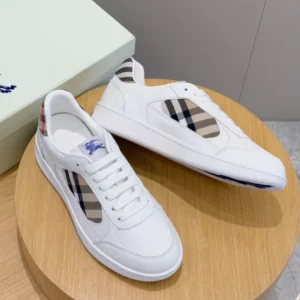 Burberry Leather and Check Terrace Sneakers​ - RBB05