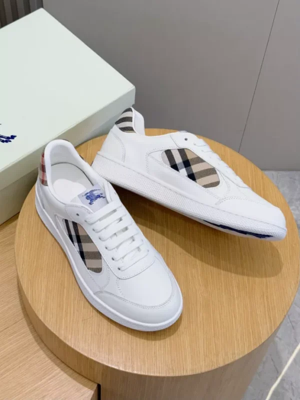 Burberry Leather and Check Terrace Sneakers​ - RBB05