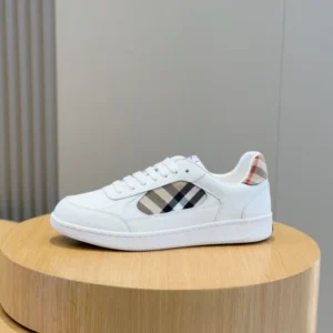 Burberry Leather and Check Terrace Sneakers​ - RBB05
