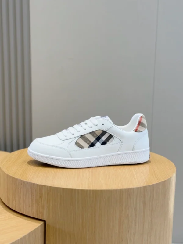 Burberry Leather and Check Terrace Sneakers​ - RBB05