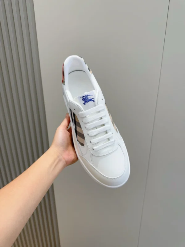 Burberry Leather and Check Terrace Sneakers​ - RBB05