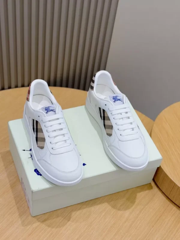 Burberry Leather and Check Terrace Sneakers​ - RBB05