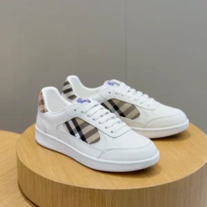 Burberry Leather and Check Terrace Sneakers​ - RBB05