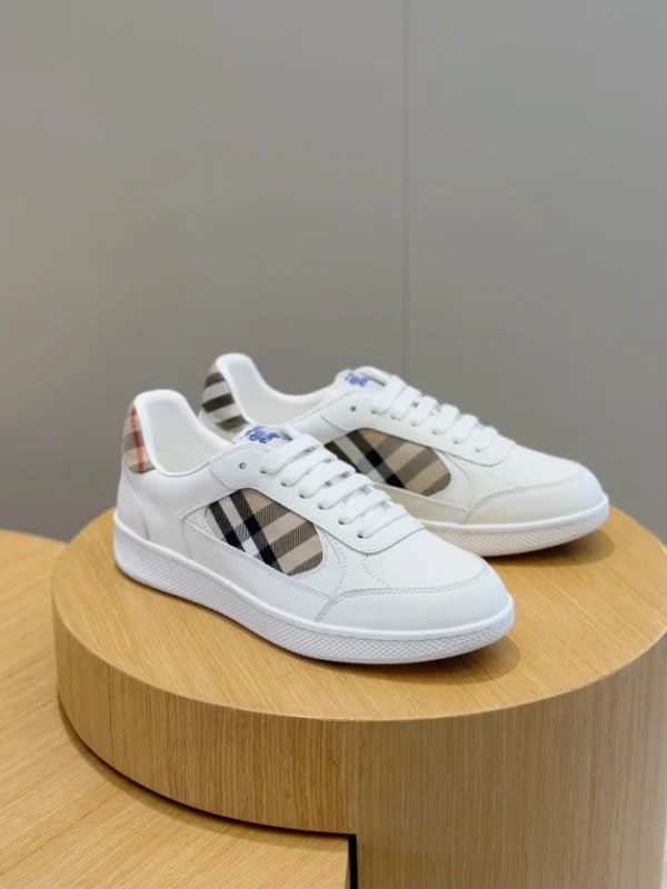 Burberry Leather and Check Terrace Sneakers​ - RBB05