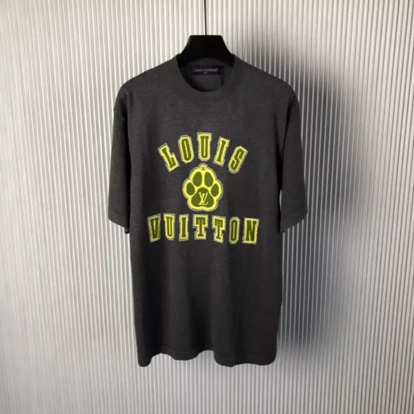 LV Embellished Short-Sleeved Cotton Crewneck - LRT62