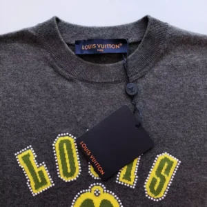 LV Embellished Short-Sleeved Cotton Crewneck - LRT62