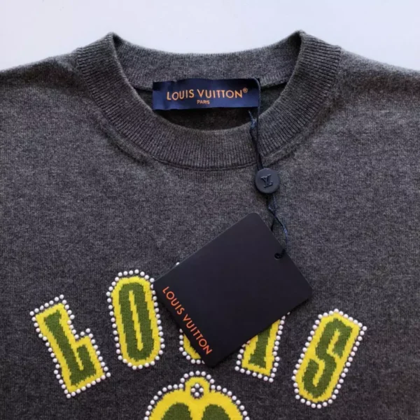 LV Embellished Short-Sleeved Cotton Crewneck - LRT62