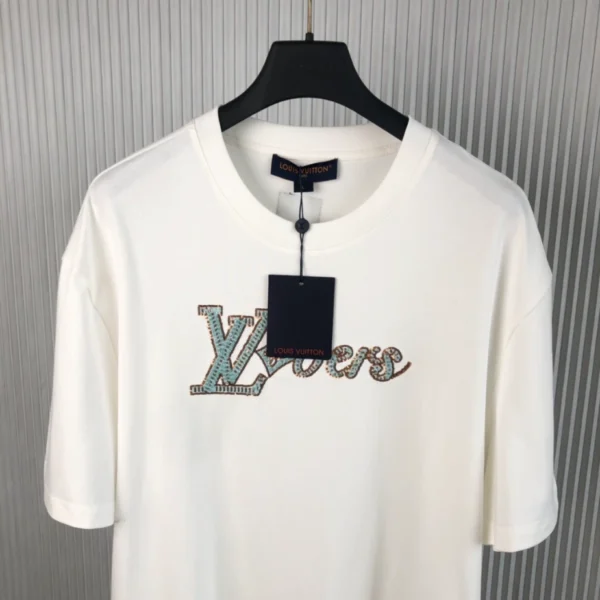 LV Embroidered Short-Sleeved T-Shirt - LRT65
