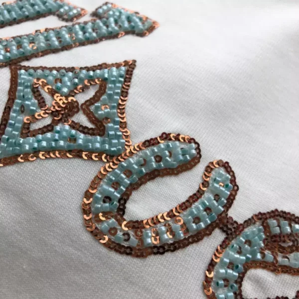 LV Embroidered Short-Sleeved T-Shirt - LRT65