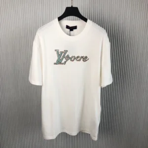 LV Embroidered Short-Sleeved T-Shirt - LRT65