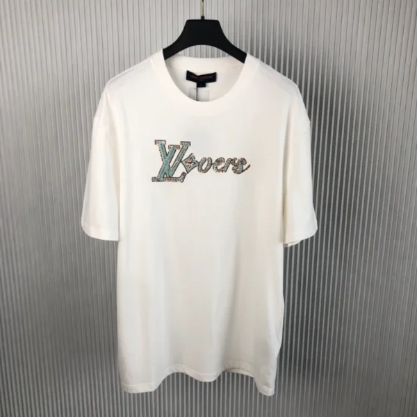 LV Embroidered Short-Sleeved T-Shirt - LRT65