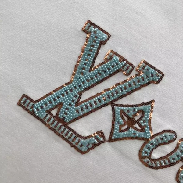 LV Embroidered Short-Sleeved T-Shirt - LRT65