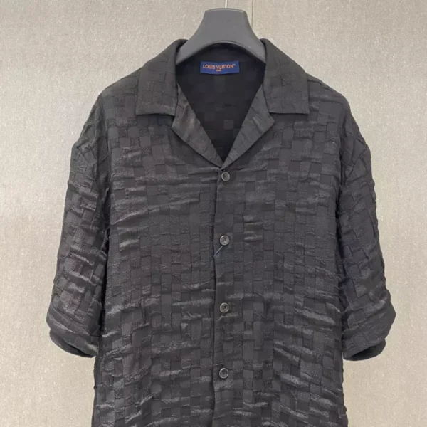 LV Graphic Jacquard Short-Sleeved Shirt - LRT58