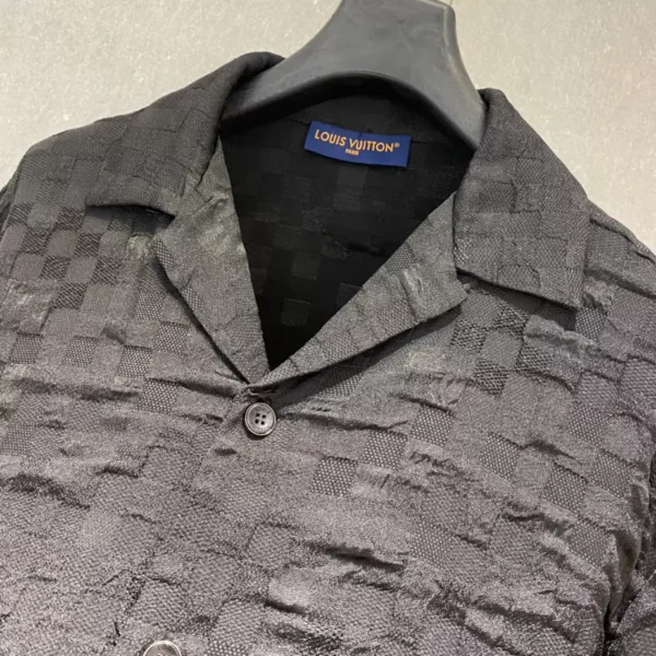 LV Graphic Jacquard Short-Sleeved Shirt - LRT58