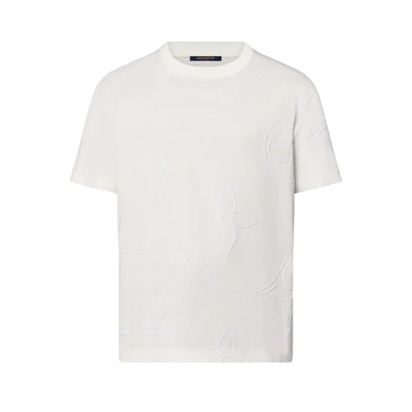LV Monogram Embroidered Cotton T-Shirt - LRT64