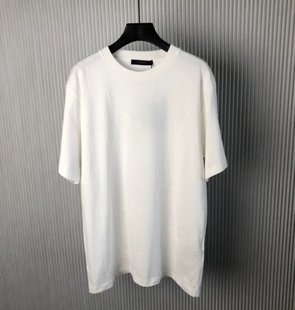 LV Monogram Embroidered Cotton T-Shirt - LRT64