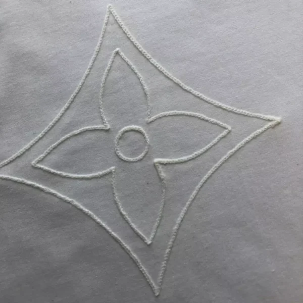 LV Monogram Embroidered Cotton T-Shirt - LRT64
