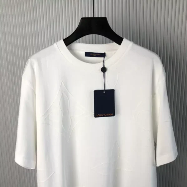 LV Monogram Embroidered Cotton T-Shirt - LRT64