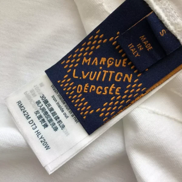 LV Monogram Embroidered Cotton T-Shirt - LRT64