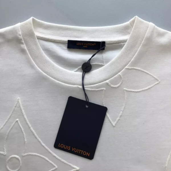 LV Monogram Embroidered Cotton T-Shirt - LRT64