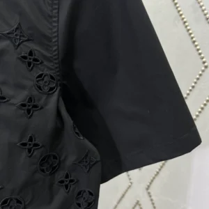 LV Monogram Flowers Embroidered Short-Sleeved Shirt - LRT56