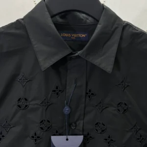 LV Monogram Flowers Embroidered Short-Sleeved Shirt - LRT56