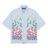 LV Monogram Flowers Embroidered Short-Sleeved Shirt - LRT57