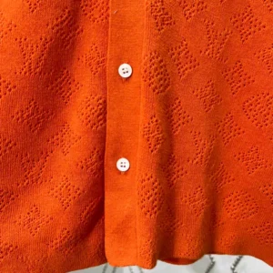 LV Monogram Pointelle Short-Sleeved Cotton Shirt - LRT59