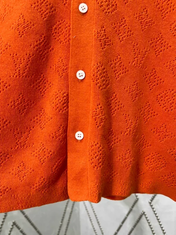 LV Monogram Pointelle Short-Sleeved Cotton Shirt - LRT59