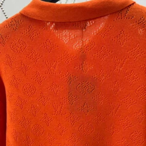 LV Monogram Pointelle Short-Sleeved Cotton Shirt - LRT59