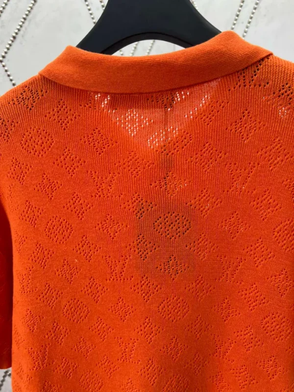 LV Monogram Pointelle Short-Sleeved Cotton Shirt - LRT59