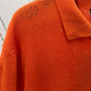 LV Monogram Pointelle Short-Sleeved Cotton Shirt - LRT59