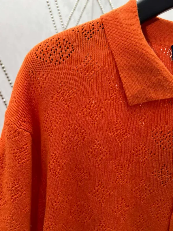 LV Monogram Pointelle Short-Sleeved Cotton Shirt - LRT59