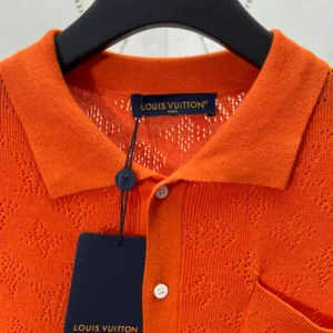 LV Monogram Pointelle Short-Sleeved Cotton Shirt - LRT59