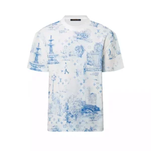 LV Printed Cotton Pique T-Shirt - LRT63