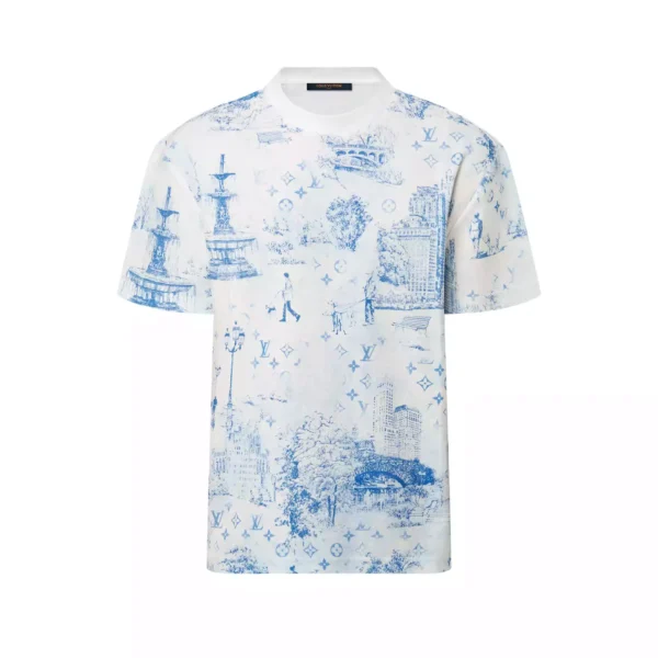 LV Printed Cotton Pique T-Shirt - LRT63