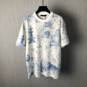 LV Printed Cotton Pique T-Shirt - LRT63