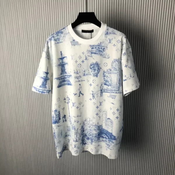 LV Printed Cotton Pique T-Shirt - LRT63