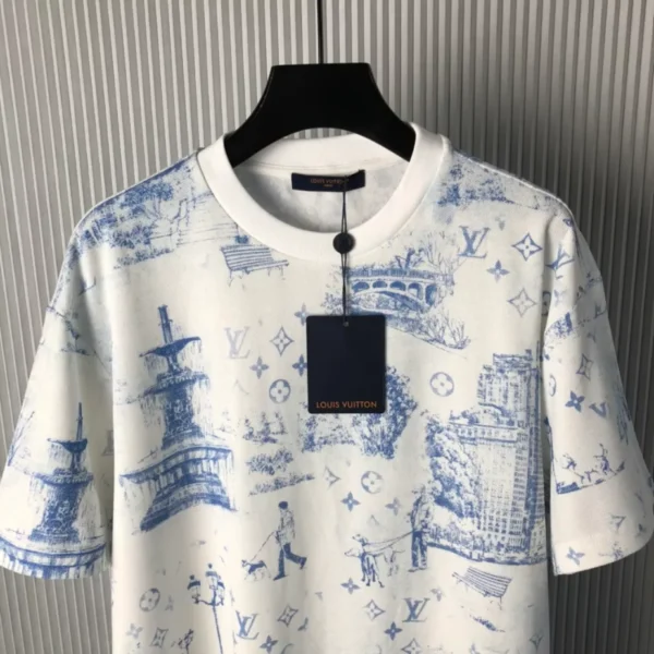 LV Printed Cotton Pique T-Shirt - LRT63