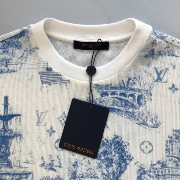 LV Printed Cotton Pique T-Shirt - LRT63