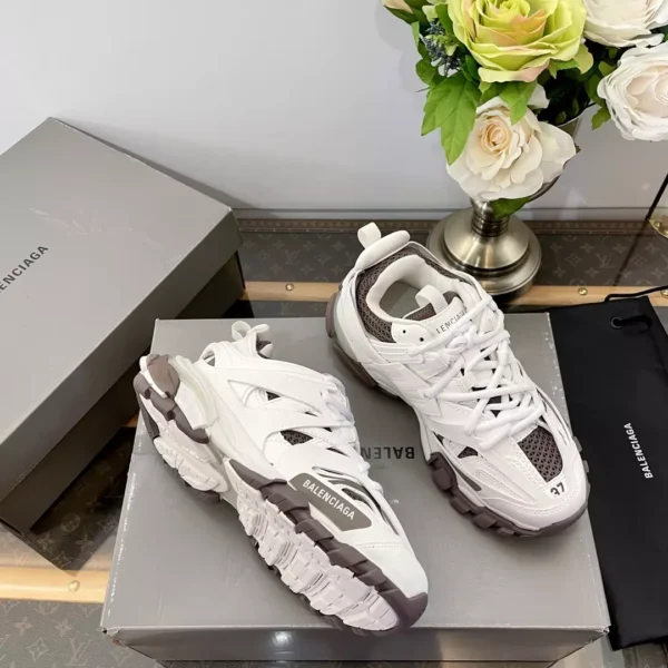 Balenciaga Track Sneakers White Brown - RBS109