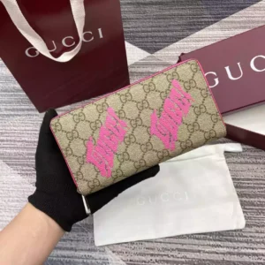 GG Monogram Zip Around Wallet With Print - RW14