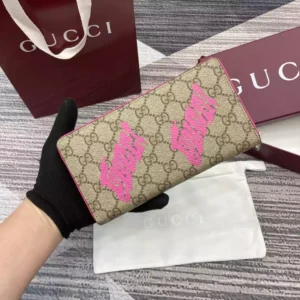 GG Monogram Zip Around Wallet With Print - RW14