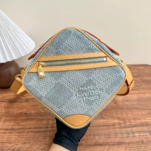 LV Chess Messenger Blue Damier Denim 3D Canvas N40706 - RBV102