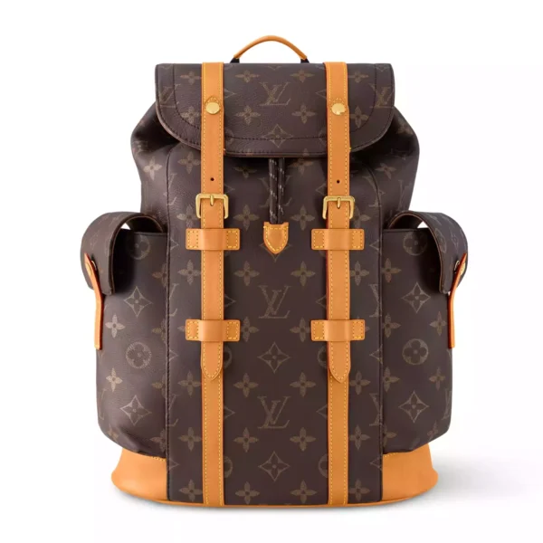 LV Christopher MM Backpack Brown Monogram Calf Leather M14038 - RBV100