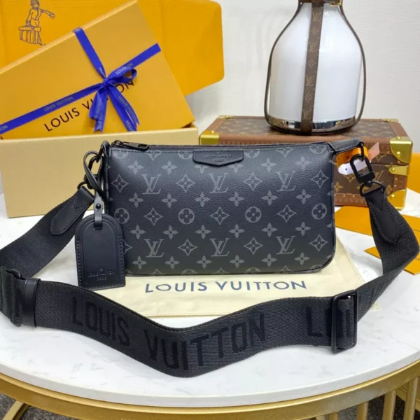 LV Pochette Accessoire XL Black Monogram Eclipse Canvas M11741 - RBV103