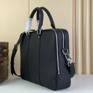 LV Porte Documents Voyage Black Taiga Cowhide Leather - RBV73