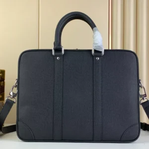 LV Porte Documents Voyage Black Taiga Cowhide Leather - RBV73